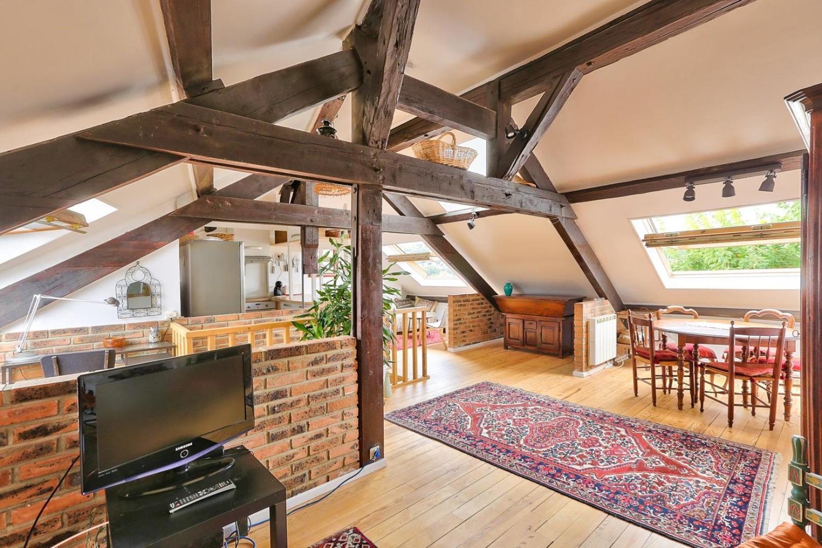 Rustic Bohemian Duplex In Meudon Lejlighed Eksteriør billede