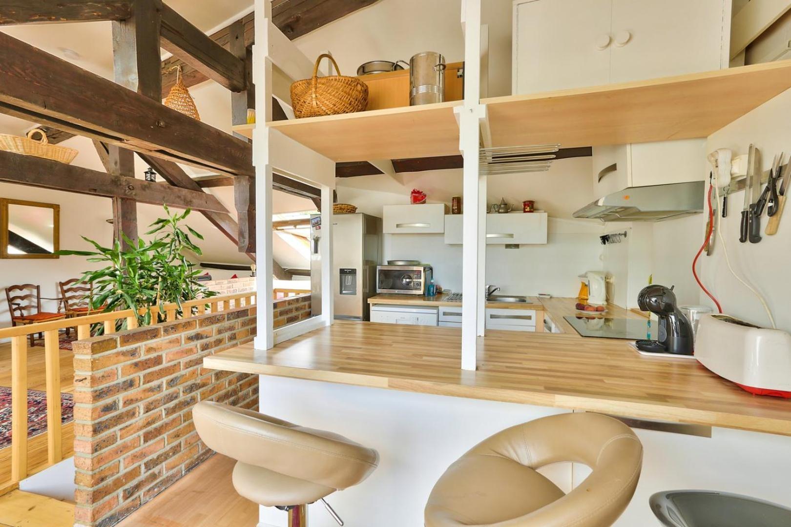 Rustic Bohemian Duplex In Meudon Lejlighed Eksteriør billede