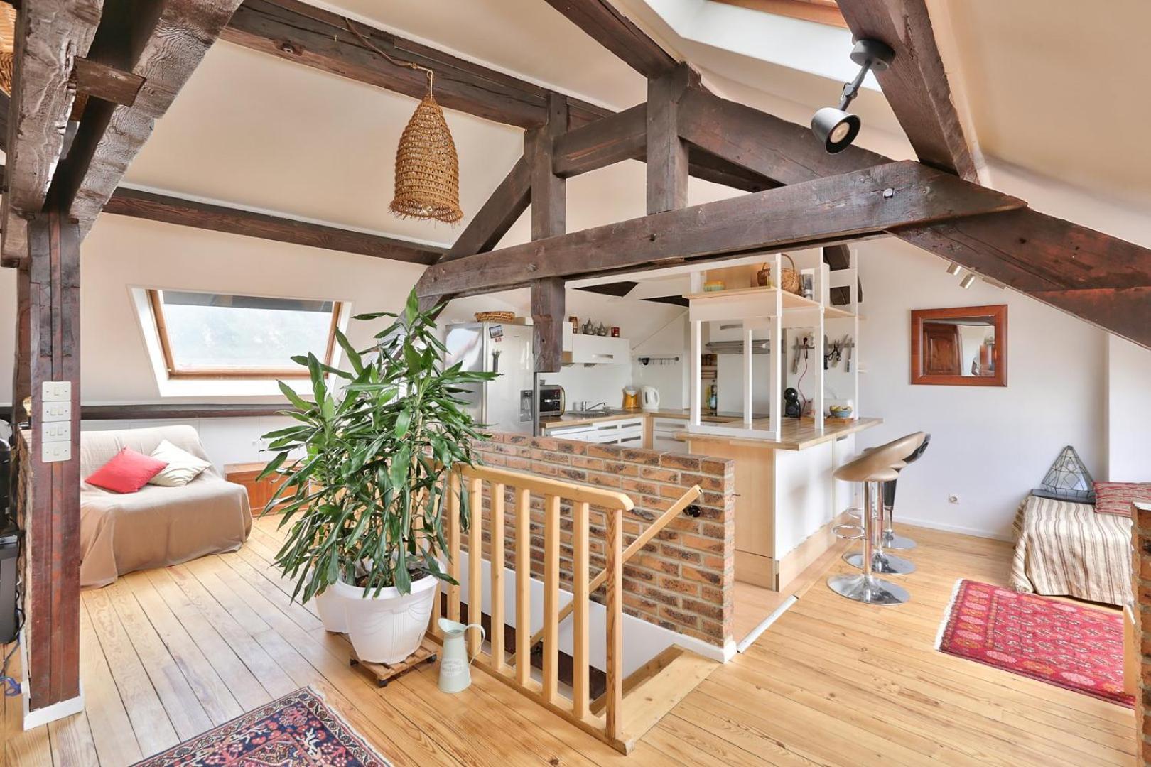 Rustic Bohemian Duplex In Meudon Lejlighed Eksteriør billede